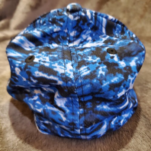 Superman Youth L/XL Hat Cap DC Comics Camo Blue Fitted - Picture 4 of 7