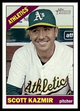 Scott Kazmir 2015 Topps Heritage #82 Oakland Athletics 26291 Baseball Card