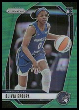 Olivia Epoupa Rookie RC 2024 Panini Prizm WNBA #95 Green Prizms Minnesota Lynx