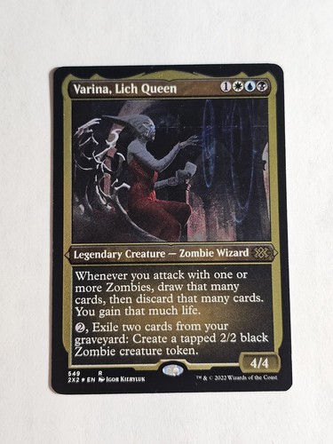 Varina, Lich Queen (Foil Etched) - NM - #549 -MTG Double Masters 2022