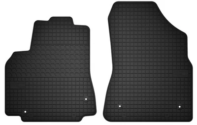 Tapis de sol en caoutchouc Noir pour Citroen  Berlingo II 2008-2018 Set 2 pcs - Photo 1/4