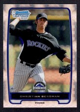 2012 Bowman Chrome Prospects Christian Bergman Colorado Rockies #BCP126