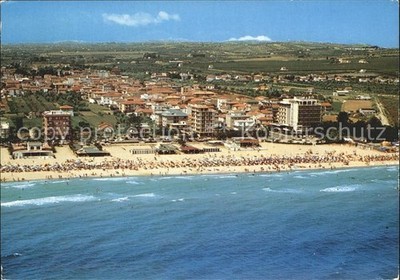 Alba Adriatica Strand Hotels Fliegeraufnahme