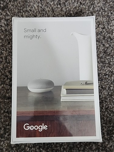 Sealed Google Nest Mini 2nd. Generation Smart Speaker w/ Google Assistant Chalk - Picture 3 of 6