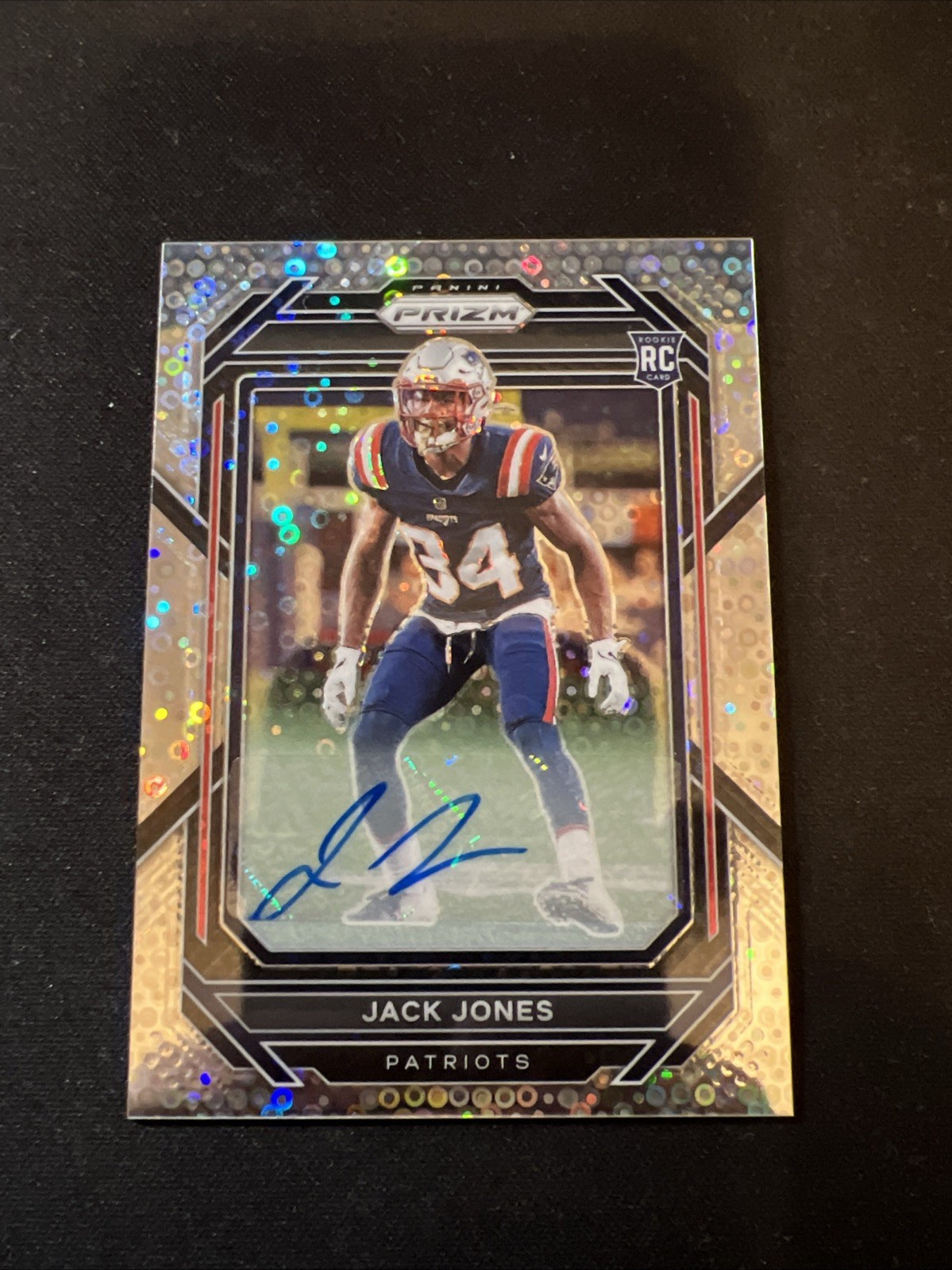 Jack Jones Panini Prizm #395 Autograph-Silver