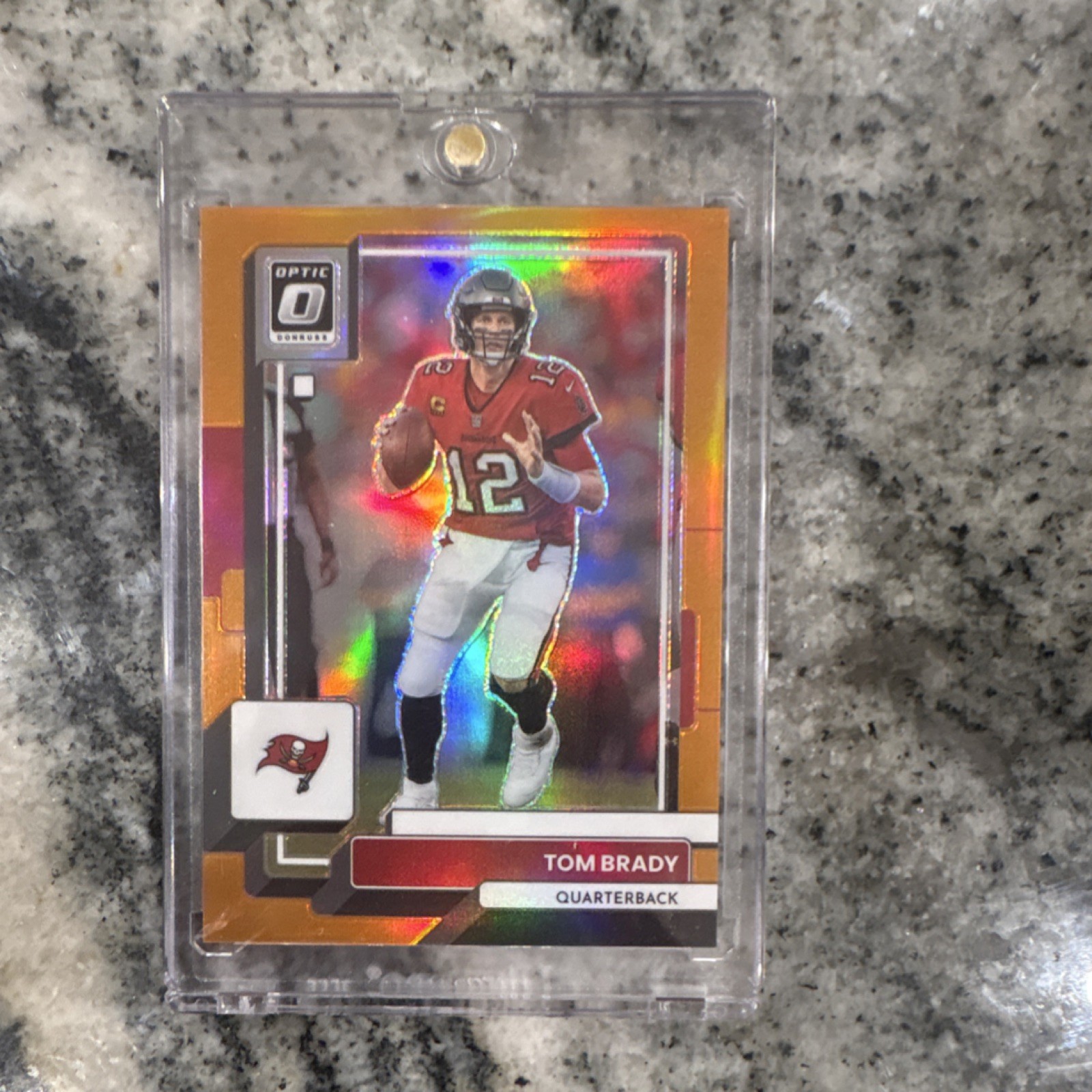 Panini 2022 Donruss Optic Football Tom Brady Orange /199 #183 Buccaneers Card