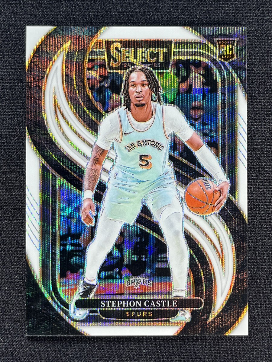 2024-25 Panini Select Stephon Castle #175 Premier Level White Wave Rookie RC /99