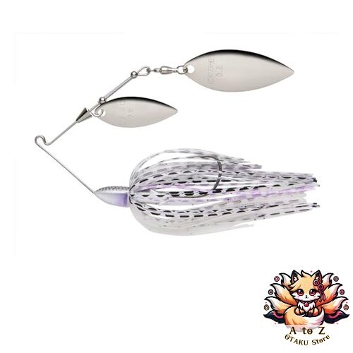 NEW Keitech Baby T-Bone Spinnerbait Double Willow DW 3/8oz #528 Purple Pearl - Image 1