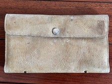 Vintage Leather Band USA Made Fly Fishing Wallet Case With 50 Flies