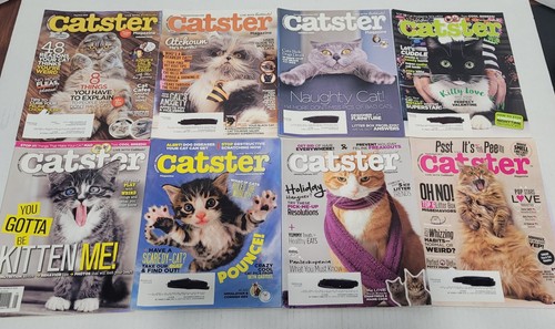Lot of 8 Catster Magazines, 2015-2017, Cat Enthusiasts Behavior Tips Quizzes - Imagen 1 de 5
