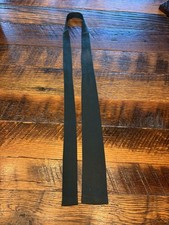 Vintage Black Knit Skinny Necktie 1950s 1960s Retro Mod Rockabilly Mens Tie