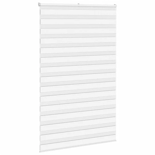 Store zèbre blanc 145x200 cm largeur du tissu 140,9cm polyester - Photo 3/12