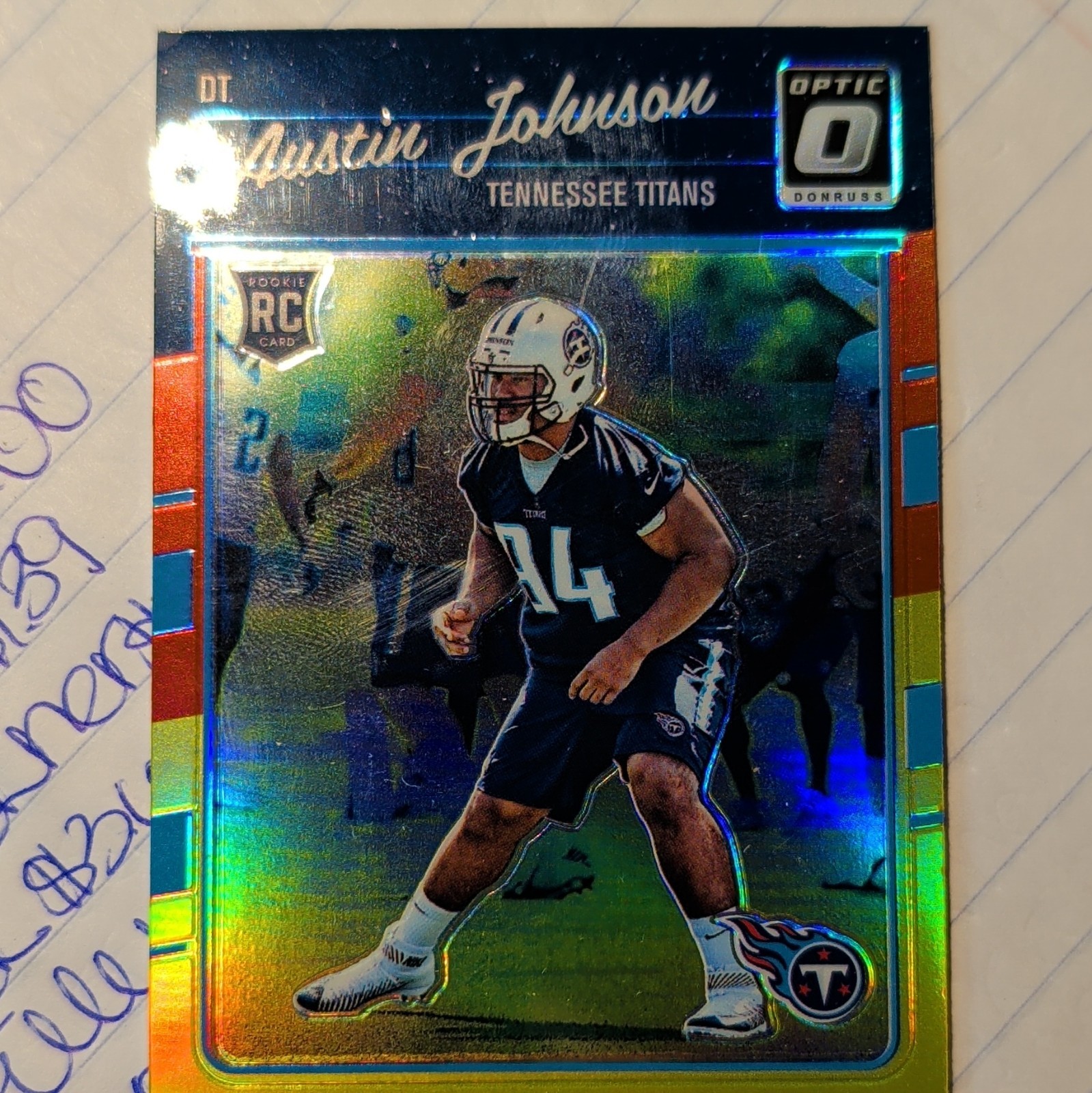 Austin Johnson Panini Donruss Optic #105 Base