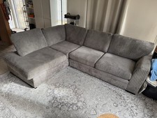 DFS Agar Right Hand Facing Arm Open End Corner Sofa In Charcoal