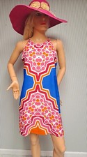 💖Banana Republic Multi-color Sleeveless Summer Shift Dress Size-8P