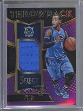 2016-17 Panini Select Throwback Memorabilia Purple Prizm /99 Monta Ellis #12 8e0