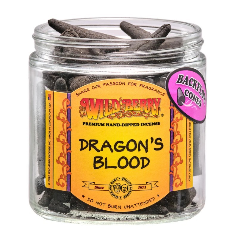 5x Wild Berry Backflow Incense Cones Dragons Blood Home Fragrance Room Lot 2 1990₽