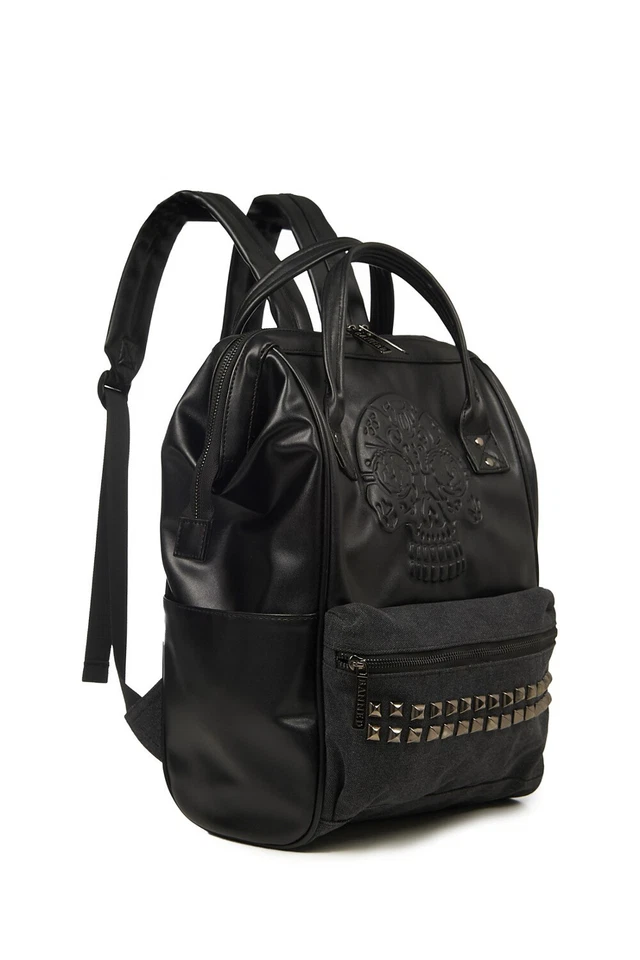 Sac à dos BANNED Apparel noir punk emo rockabilly gothique crâne androginy bag - Photo 1/2