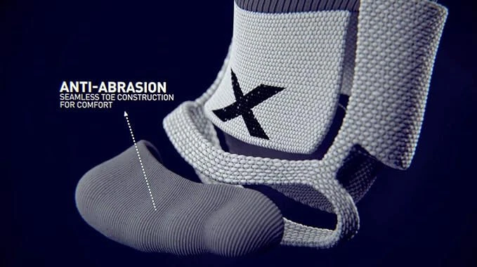 2XU Vectr Full Length L1 Light Cushion Sock Titanium/black Large Plantar Fascia - Image 2 of 4