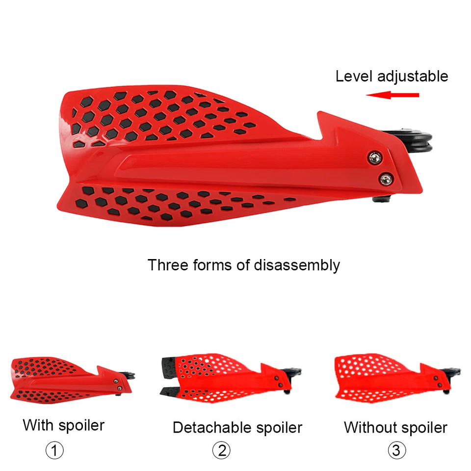 Protectores de manos de motocicleta ABS universales para manillar de 7/8"" moto MX ATV Enduro Foto 4 de 4