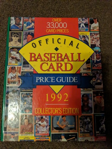 Official Baseball Card Price Guide Book 1992 Collector's Edition