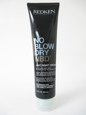 REDKEN NO BLOW DRY No Blow Dry Just Right Cream Medium Hair 5 oz