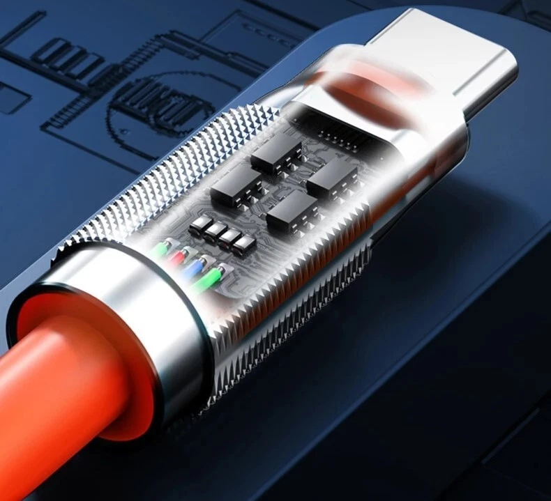 2 Meter Super fast tablet, phone charging cable 5A 120W USB C to USB C  - Image 4 of 4