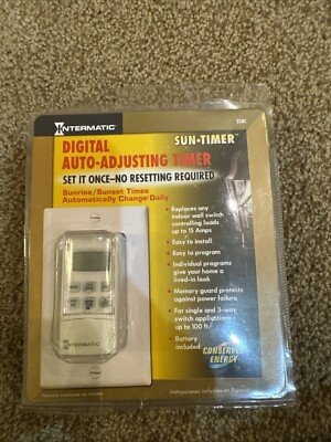 Intermatic SS8C Digital Auto Adjusting Sun Timer Programmable Open Box
