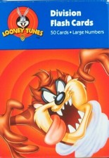 Looney Tunes Flash Cards Math Division Taz Vintage Large Homeschool Complete Set