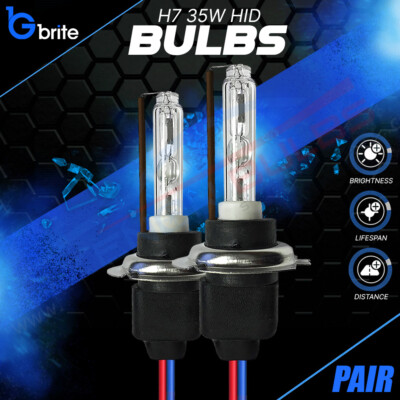 2x H7 35W Xenon HID Brenner Lampe Metallbasis 4300k 6000k 8000k 10000K 5000K WEISS