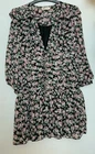 Nova Vintage Black Floral Dress Size M