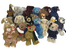 Ty The Attic Collection Lot of 20 Plush Bears Lion Bunny Dog Cat See Photos