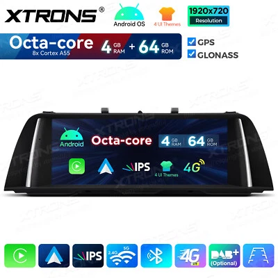10,25" Autoradio für BMW 5er F10 F11 CIC Android 14 4G+64GB 8-Core GPS CarPlay