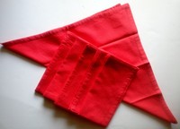 (6) Soft Orange Home Kohl's 100% Cotton Fabric Table Napkins, 19 X 19 Square (6) Soft Orange Home Kohl's 100% Cotton Fabric Table Napkins, 19 X 19 Square