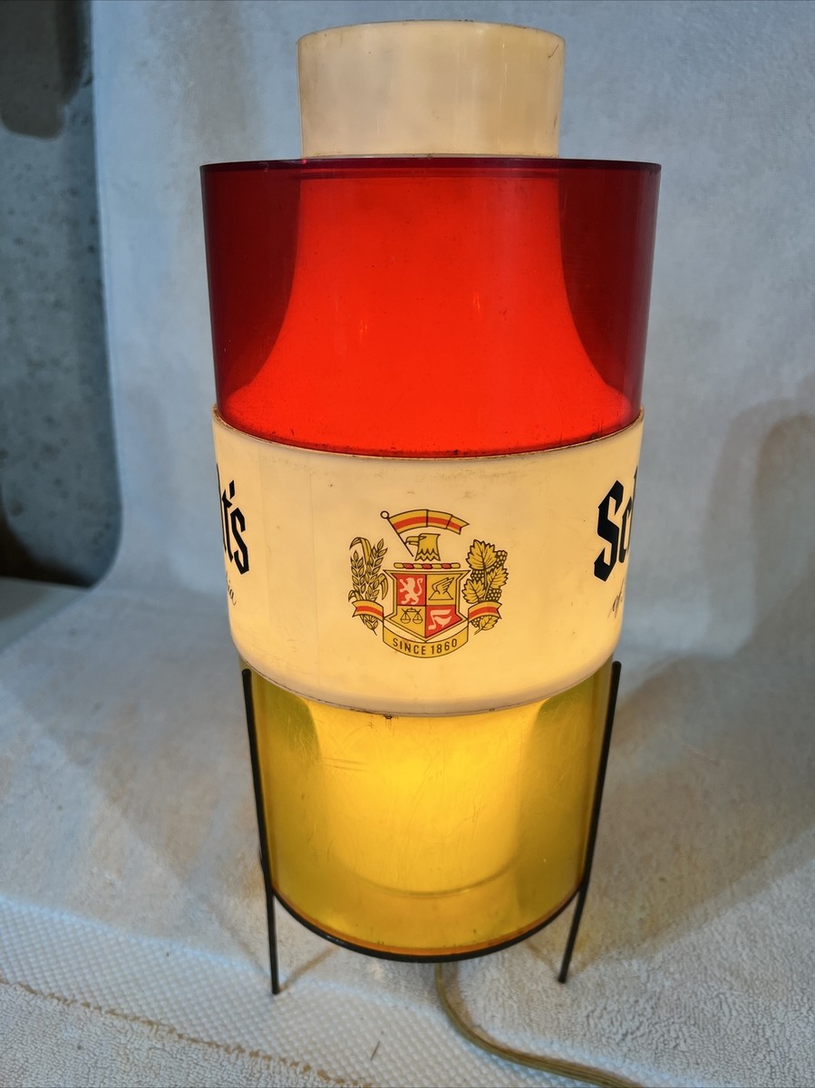 VINTAGE SCHMIDT'S OF PHILADELPHIA BEER LAMP FREE STANDING