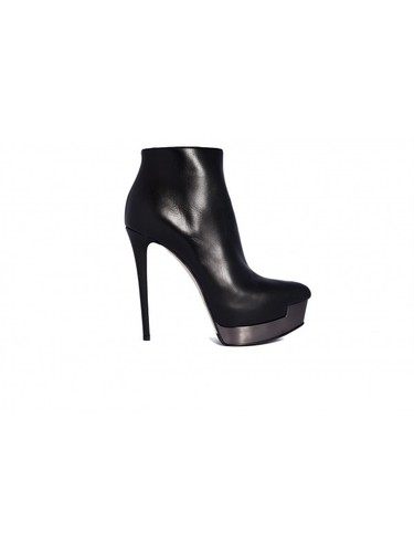 Le Silla Botines Mujer Con Tacón Alto de Piel en Negro (23LS) Oferta  Sugerido | eBay