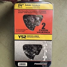PowerCare Chainsaw Chain Model 461-620 Y52 14 Inch 2 Pack Brand New. (9-A10)
