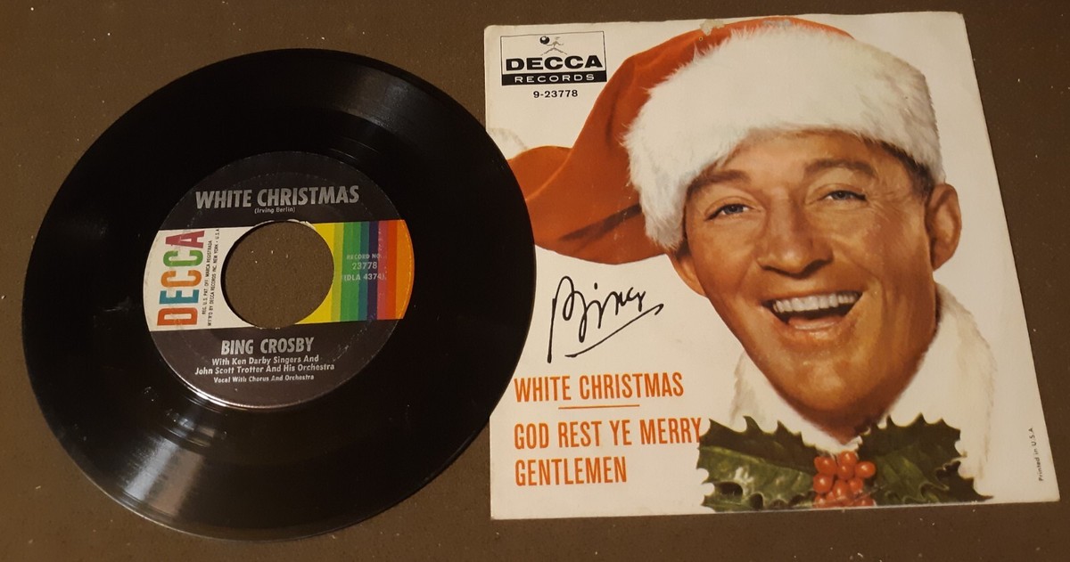Bing Crosby White Christmas レコード Bing Crosby – White Christmas – Vinyl (Push Out Center, 7