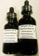 Cleavers Tincture/Extract / wild harvested in MN / X-STRAIGHT / 3:1 herb ratio