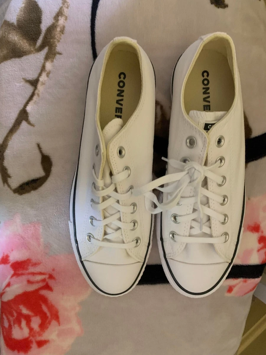 Converse chuck taylor white platform cheap