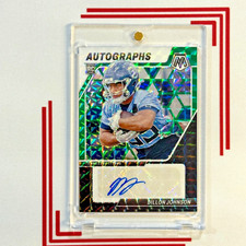2024 Panini Mosaic Autographs DILLON JOHNSON Green Black Rookie AUTO /25 Rc