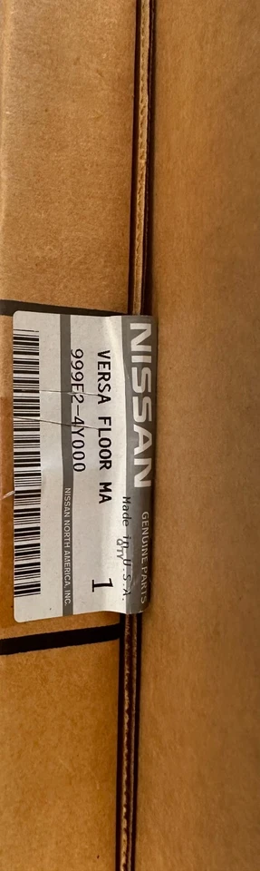 ОРИГИНАЛЬНЫЕ НАПОЛЬНЫЕ КОВРИКИ NISSAN SENTRA 2013-2019 ТЕМНО-СЕРЫЕ P/N 999E2-L2000 - Изображение 2 из 2