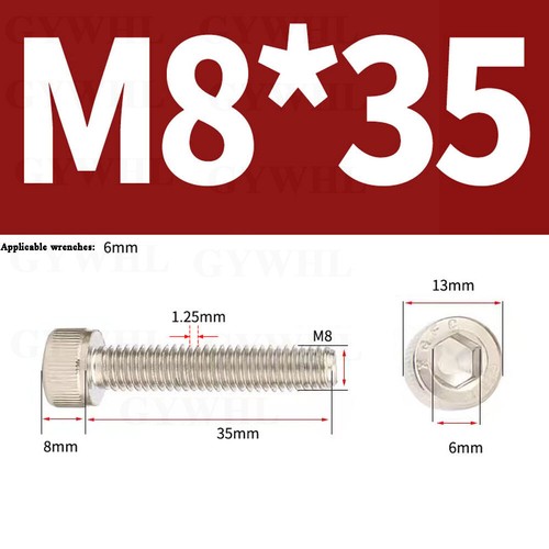 Nickel Plated Cap Screws Hexagon Socket Head Allen Key Bolts High Tensile 12.9 - Picture 148 of 254