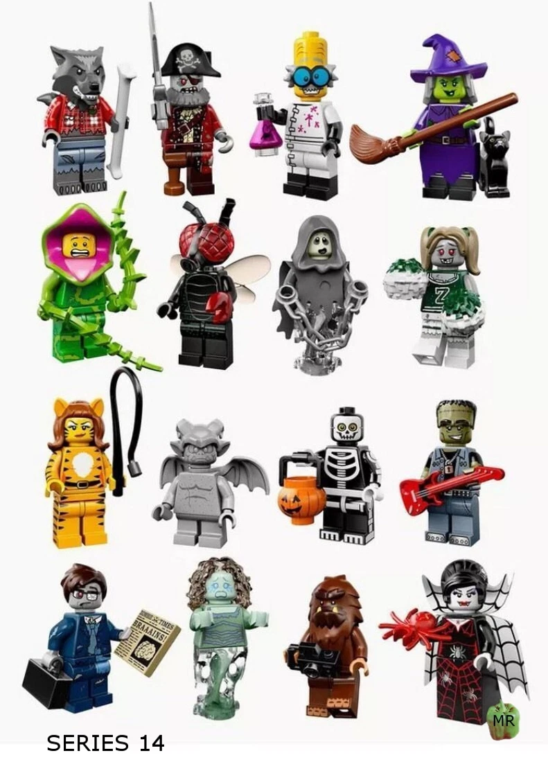 Visne nakke Inspektør LEGO 71010 - Series 14 / Monsters Minifigures - Complete set of 16 Mini  Figures | eBay