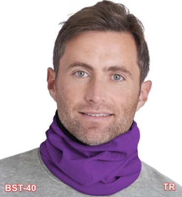 Tough Headwear Reversible Microfiber Gaiter Tube Neck Warmer