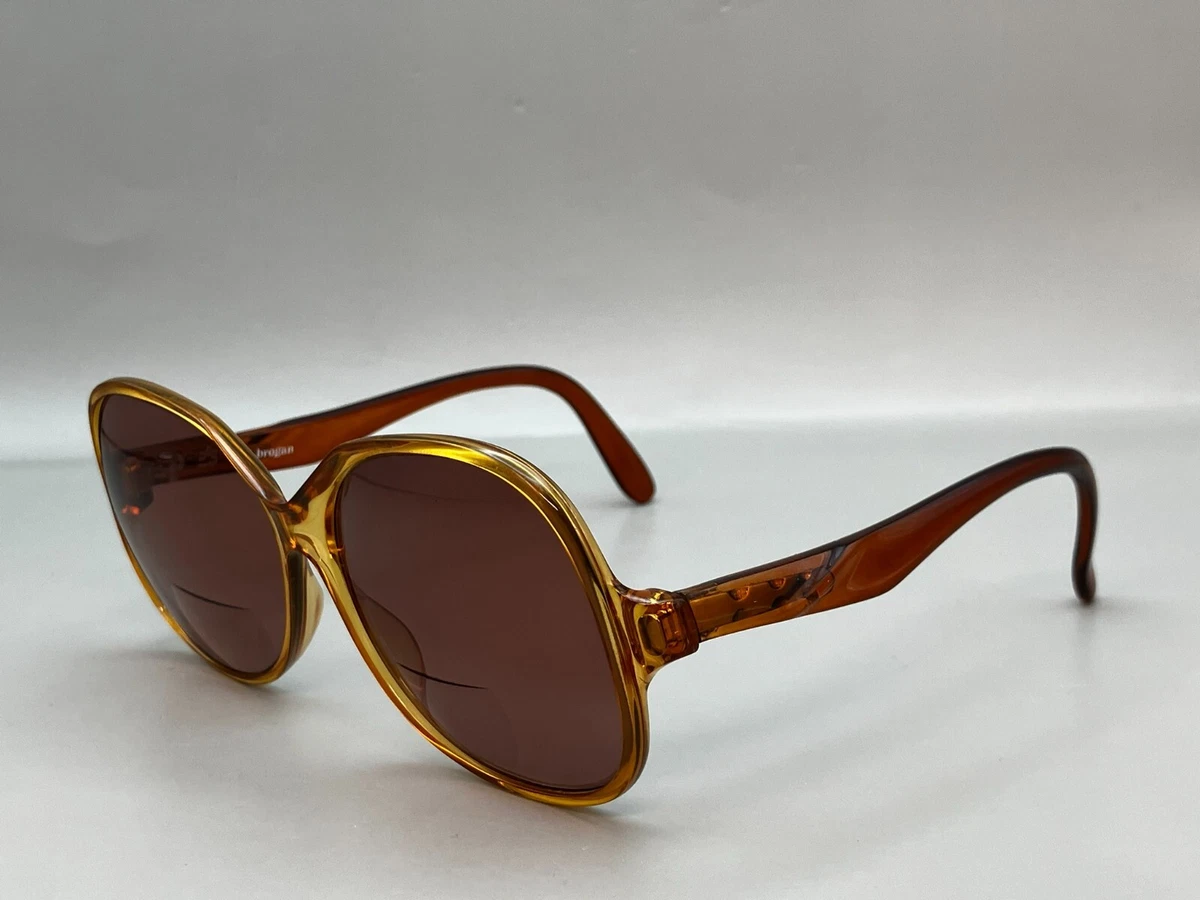 Lunettes Vintage Terri Brogan 8628 40 - Monture Or Brun Ovale - NOS (New Old Stock) - Taille 45-18-130