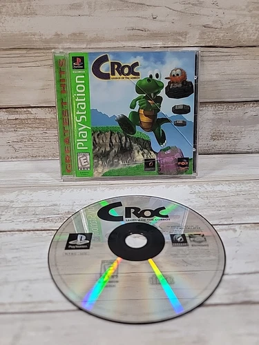 Croc: Legend Of The Gobbos PLAYSTATION 1 PS1 Free Roaming 3D Video Game COMPLETE