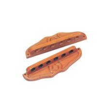 Porte queue billard portes queues mural 6 trous chêne foncé