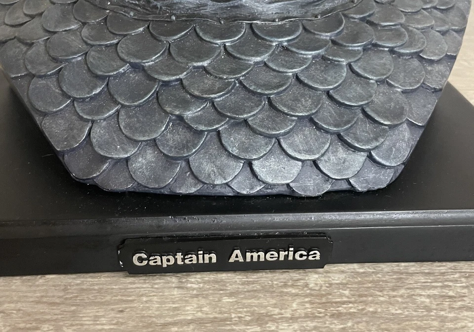 Busto Cabeza Capitán América Tamaño Completo Alex Ross - Dañado - Ver Fotos Foto 3 de 4