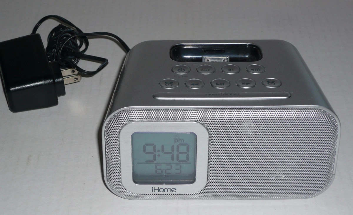 iHome ih22 Speaker Dock And Alarm Clock for iPod and iPhone eBay